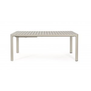 MILTON prémium bővíthető kültéri étkezőasztal - 180-240cm - antracit/taupe/fehér