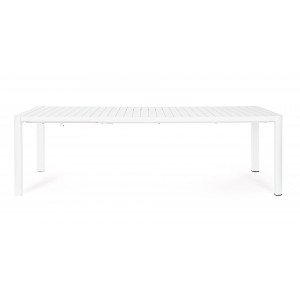 MILTON prémium bővíthető kültéri étkezőasztal - 180-240cm - antracit/taupe/fehér