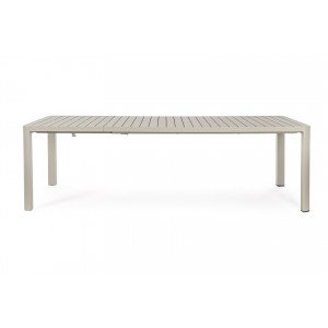 MILTON prémium bővíthető kültéri étkezőasztal - 180-240cm - antracit/taupe/fehér