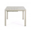 MILTON prémium bővíthető kültéri étkezőasztal -149/97cm - antracit/taupe/fehér