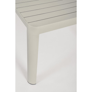 MILTON prémium bővíthető kültéri étkezőasztal -149/97cm - antracit/taupe/fehér