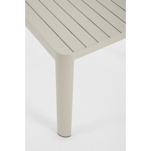 MILTON prémium bővíthető kültéri étkezőasztal -149/97cm - antracit/taupe/fehér