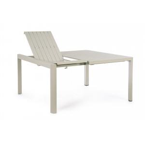 MILTON prémium bővíthető kültéri étkezőasztal -149/97cm - antracit/taupe/fehér