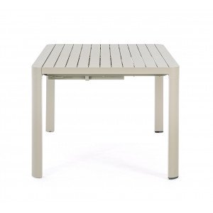 MILTON prémium bővíthető kültéri étkezőasztal -149/97cm - antracit/taupe/fehér