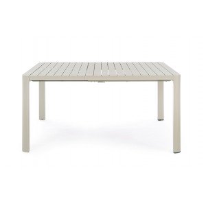 MILTON prémium bővíthető kültéri étkezőasztal -149/97cm - antracit/taupe/fehér