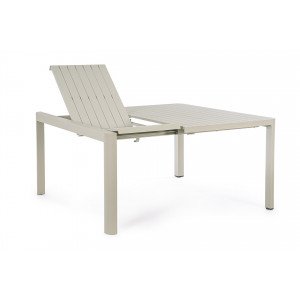 MILTON prémium bővíthető kültéri étkezőasztal -149/97cm - antracit/taupe/fehér