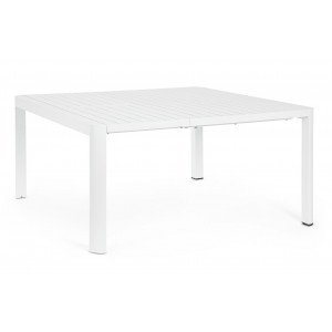MILTON prémium bővíthető kültéri étkezőasztal -149/97cm - antracit/taupe/fehér