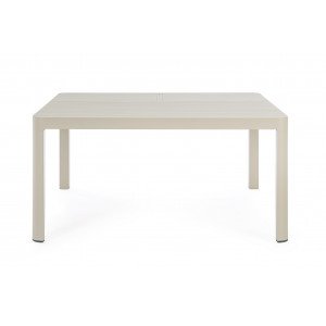 MILTON prémium bővíthető kültéri étkezőasztal -149/97cm - antracit/taupe/fehér