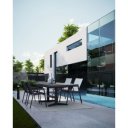 KEYWEST prémium kültéri kerámia étkezőasztal/ dohányzóasztal - antracit