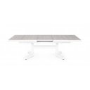 KEYWEST prémium kültéri kerámia étkezőasztal/ dohányzóasztal - fehér/szürke