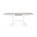 KEYWEST prémium kültéri kerámia étkezőasztal/ dohányzóasztal - fehér/szürke