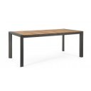 CANCUN prémium teakfa kültéri étkezőasztal - 180cm - antracit