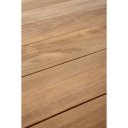 CANCUN prémium teakfa kültéri étkezőasztal - 180cm - fehér