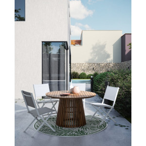 RODANO prémium akác kültéri étkezőasztal - 120cm