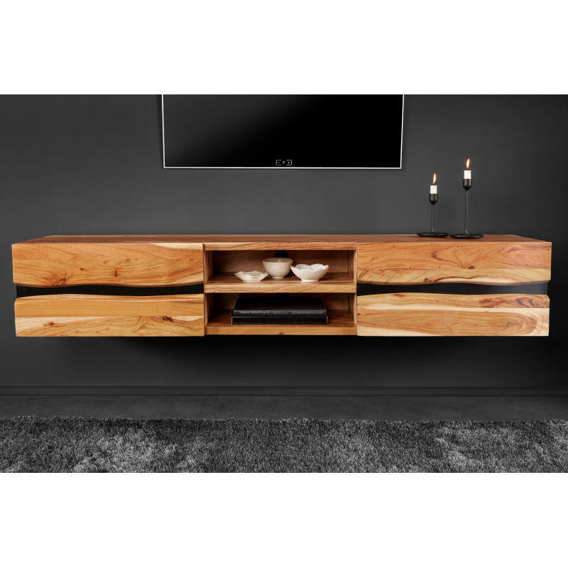AMAZONAS design akác fali TV-szekrény - 160cm