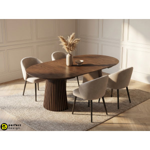 VALHALLA DARK modern bővíthető étkezőasztal - 120-160-200cm
