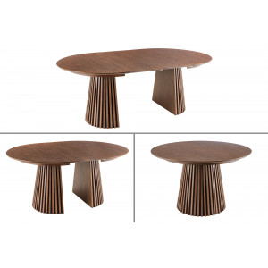VALHALLA DARK modern bővíthető étkezőasztal - 120-160-200cm
