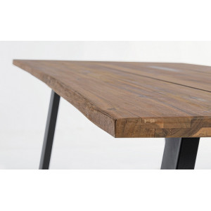 VERACRUZ prémium akácfa kültéri étkezőasztal - 160/200cm - antracit
