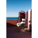 BALI design függőfotel - fekete/szürke