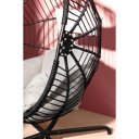 BALI design függőfotel - fekete/szürke