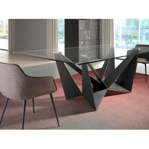 MIGUEL design étkezőasztal - 240cm - fekete