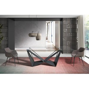 MIGUEL design étkezőasztal - 240cm - fekete Angel Cerdá