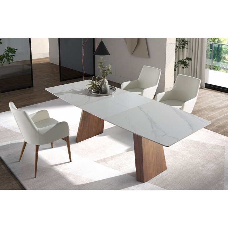 QUINTO design bővíthető kerámia étkezőasztal - 180-230cm