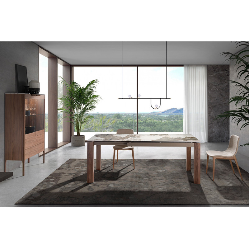 ROBLEDO design bővíthető kerámia étkezőasztal - 140-200cm