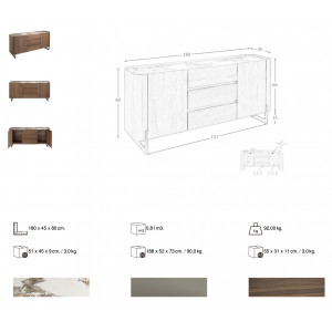 IDOLE prémium dió komód - 180cm