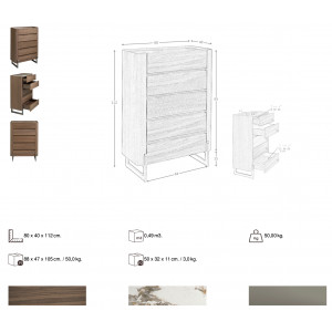 IDOLE prémium dió fiókos szekrény