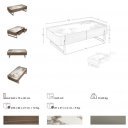 IDOLE prémium dió dohányzóasztal - 140cm