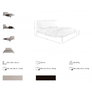 HELLIN prémium ágykeret - 180x200cm