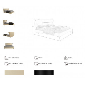 MONTELLANO prémium ágykeret - 180x200cm