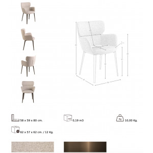 SIDONIA exkluzív étkezőszék