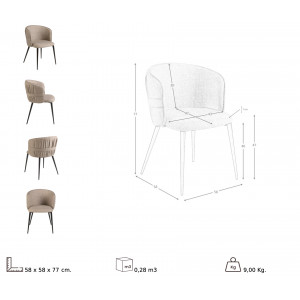 GASPARA prémium étkezőszék