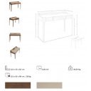 LAGUNILLA prémium dió íróasztal - 116cm