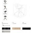 BALDOVAR modern forgószék