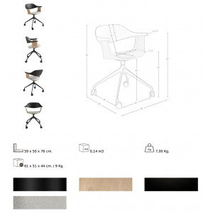 BALDOVAR modern forgószék