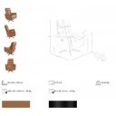 LAROSA prémium bőr relaxfotel - barna