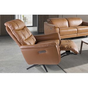 LAROSA prémium bőr relaxfotel - barna Angel Cerdá