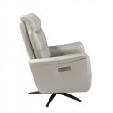 LAROSA prémium bőr relaxfotel - szürke