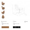 LAGUNA prémium bőr relaxfotel - barna