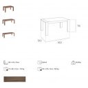 LEON prémium dió bővíthető étkezőasztal - 160-260cm