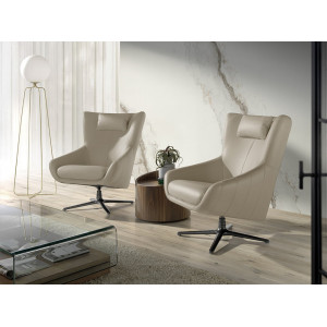 CASCADE design bőr fotel - beige