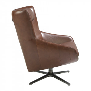 CASCADE design bőr fotel - konyak