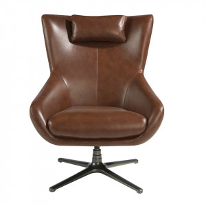CASCADE design bőr fotel - konyak
