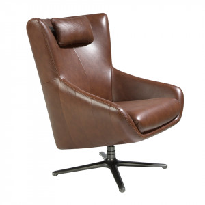 CASCADE design bőr fotel - konyak
