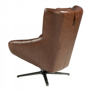 CASCADE design bőr fotel - konyak