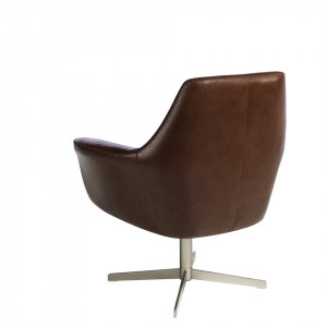 ROSSAS design bőr fotel - konyak