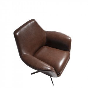 ROSSAS design bőr fotel - konyak